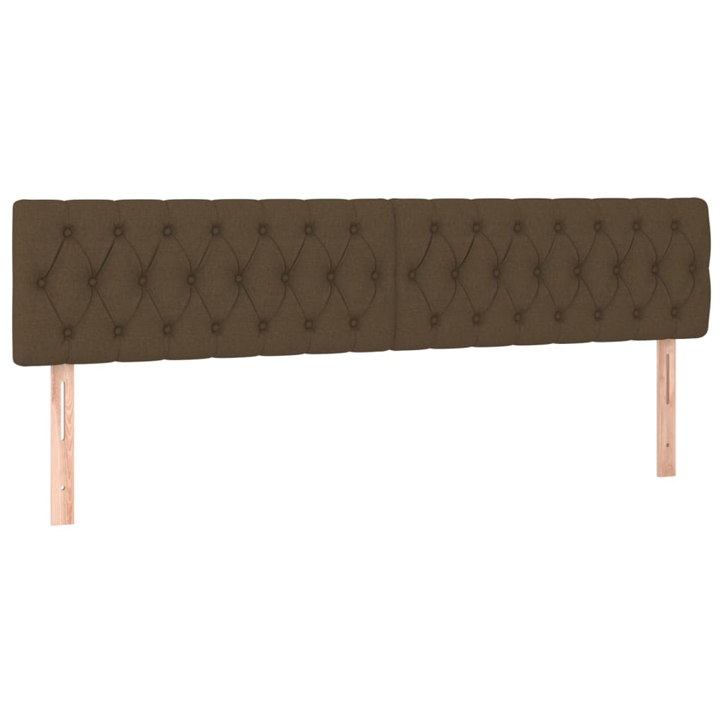 Hoofdborden 180x7x78/88 cm stof donkerbruin is nu te koop bij PeponiXL, paradijselijk wonen!