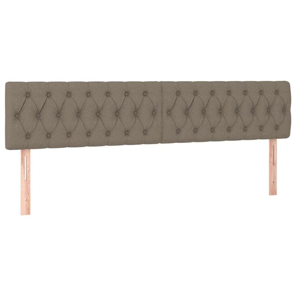 Hoofdborden 180x7x78/88 cm stof taupe is nu te koop bij PeponiXL, paradijselijk wonen!