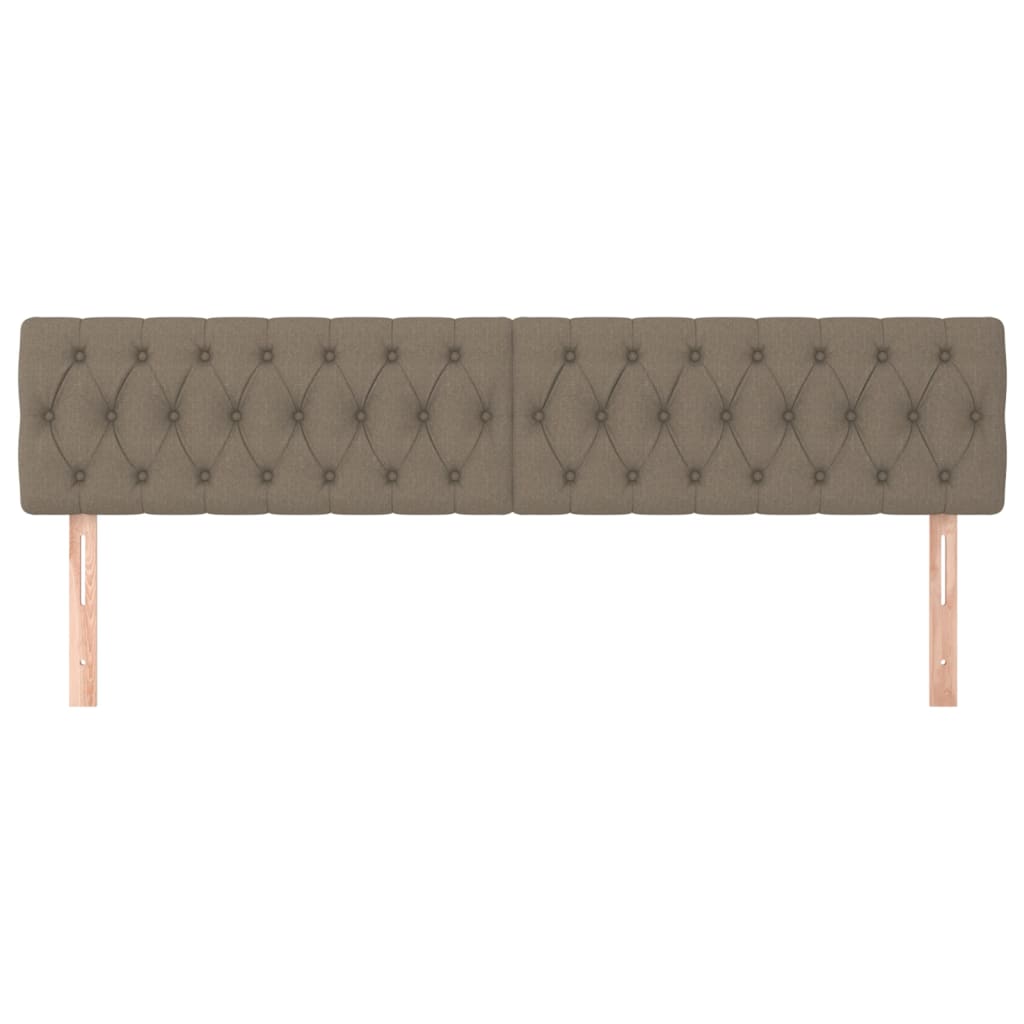 Hoofdborden 180x7x78/88 cm stof taupe is nu te koop bij PeponiXL, paradijselijk wonen!
