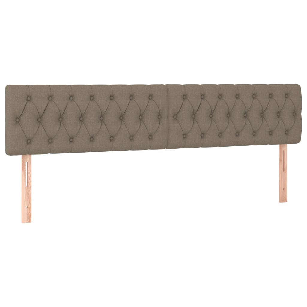Hoofdborden 200x7x78/88 cm stof taupe is nu te koop bij PeponiXL, paradijselijk wonen!