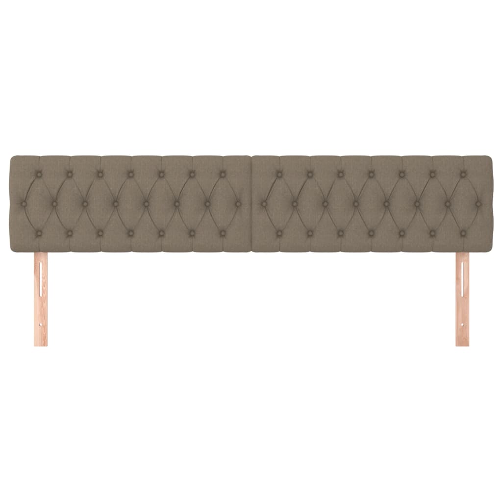 Hoofdborden 200x7x78/88 cm stof taupe is nu te koop bij PeponiXL, paradijselijk wonen!
