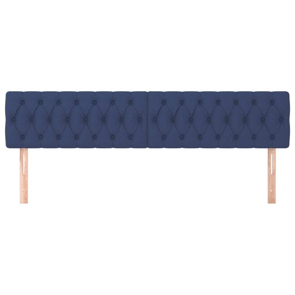 Hoofdborden 200x7x78/88 cm stof blauw is nu te koop bij PeponiXL, paradijselijk wonen!