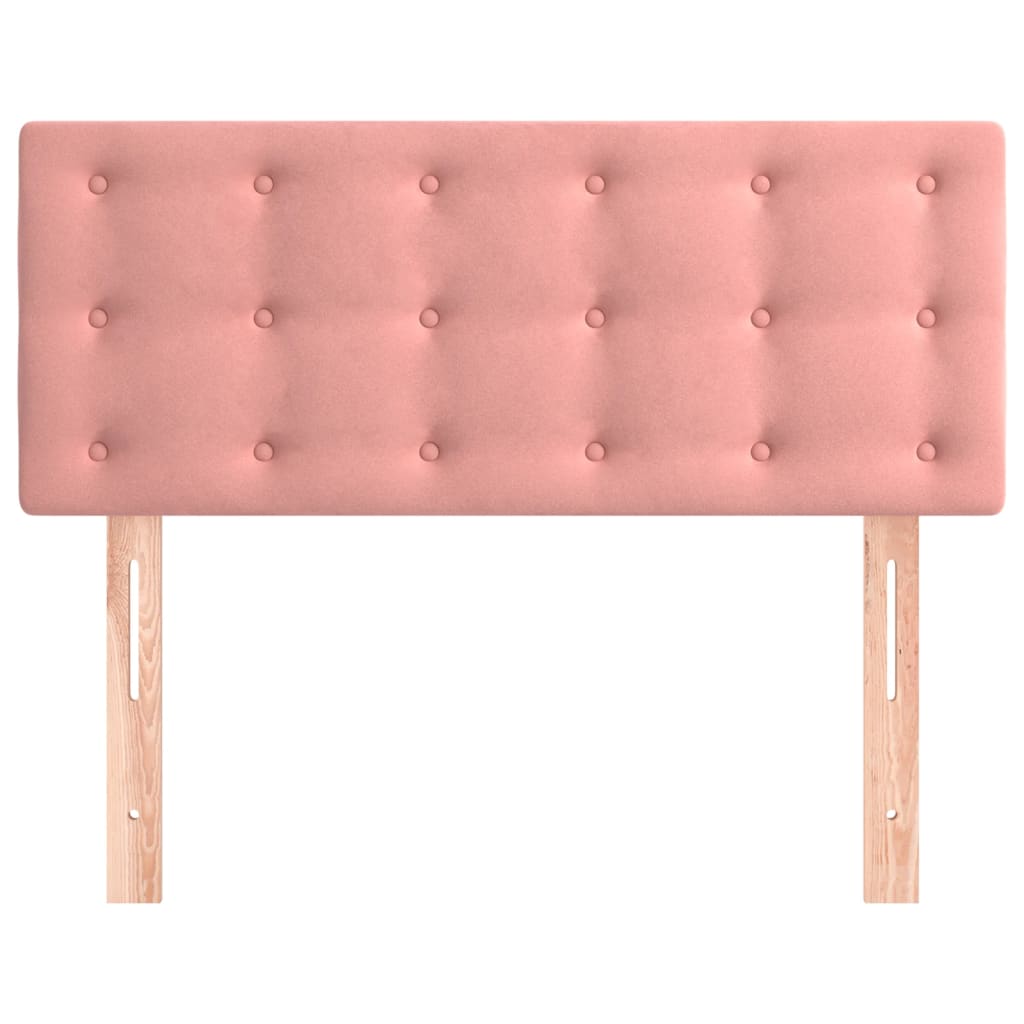 Hoofdbord 80x5x78/88 cm fluweel roze is nu te koop bij PeponiXL, paradijselijk wonen!