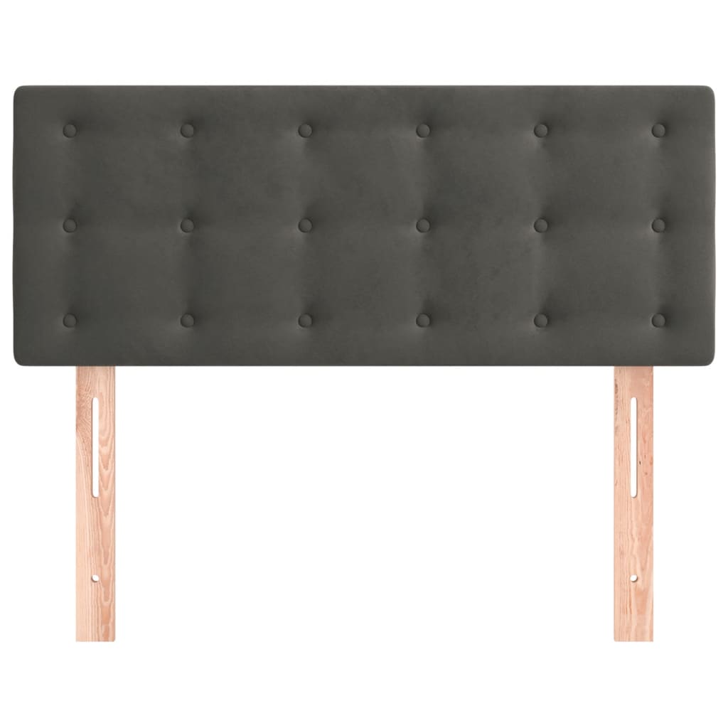Hoofdbord 90x5x78/88 cm fluweel donkergrijs is nu te koop bij PeponiXL, paradijselijk wonen!
