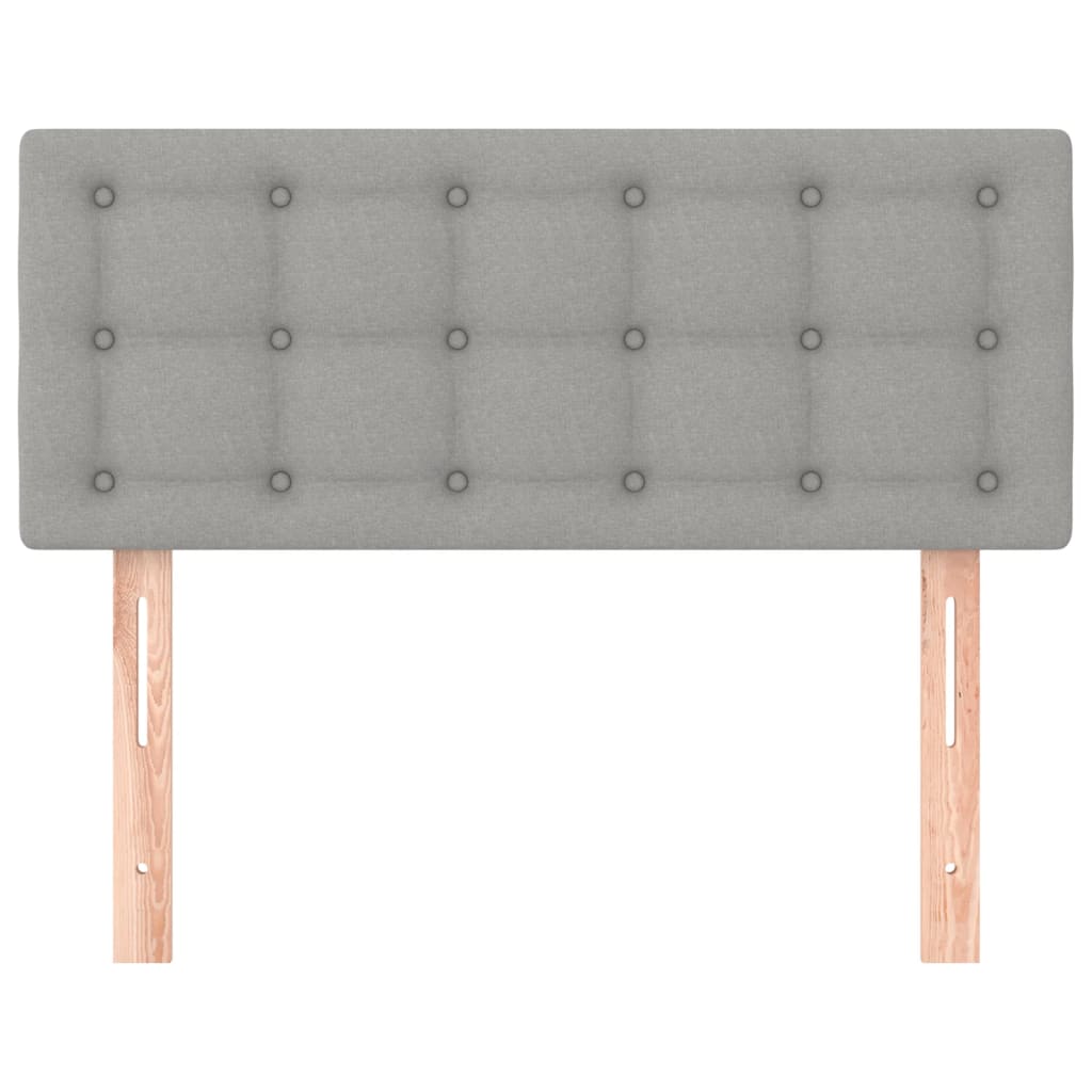 Hoofdbord 100 x 5 x 78/88 cm stof lichtgrijs is nu te koop bij PeponiXL, paradijselijk wonen!