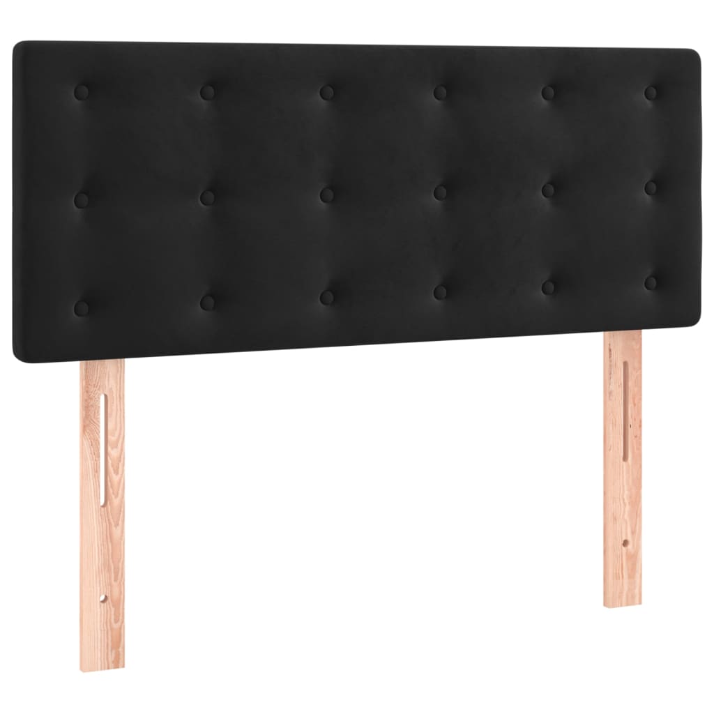 Hoofdbord 100x5x78/88 cm fluweel zwart is nu te koop bij PeponiXL, paradijselijk wonen!