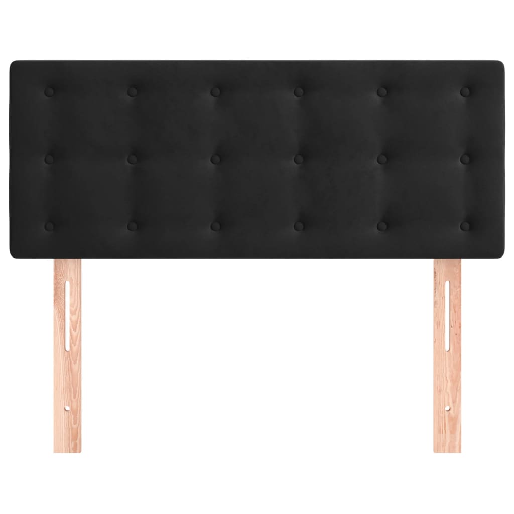Hoofdbord 100x5x78/88 cm fluweel zwart is nu te koop bij PeponiXL, paradijselijk wonen!