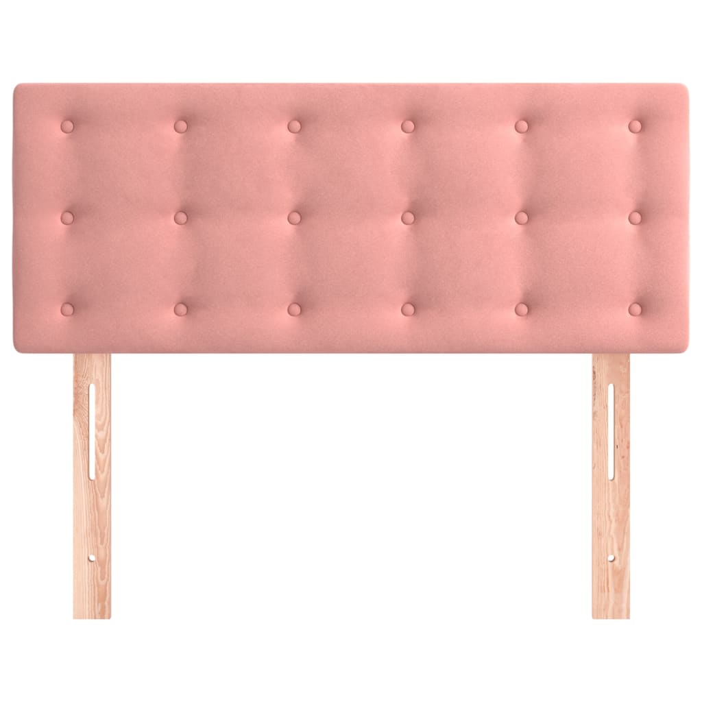 Hoofdbord 100x5x78/88 cm fluweel roze is nu te koop bij PeponiXL, paradijselijk wonen!