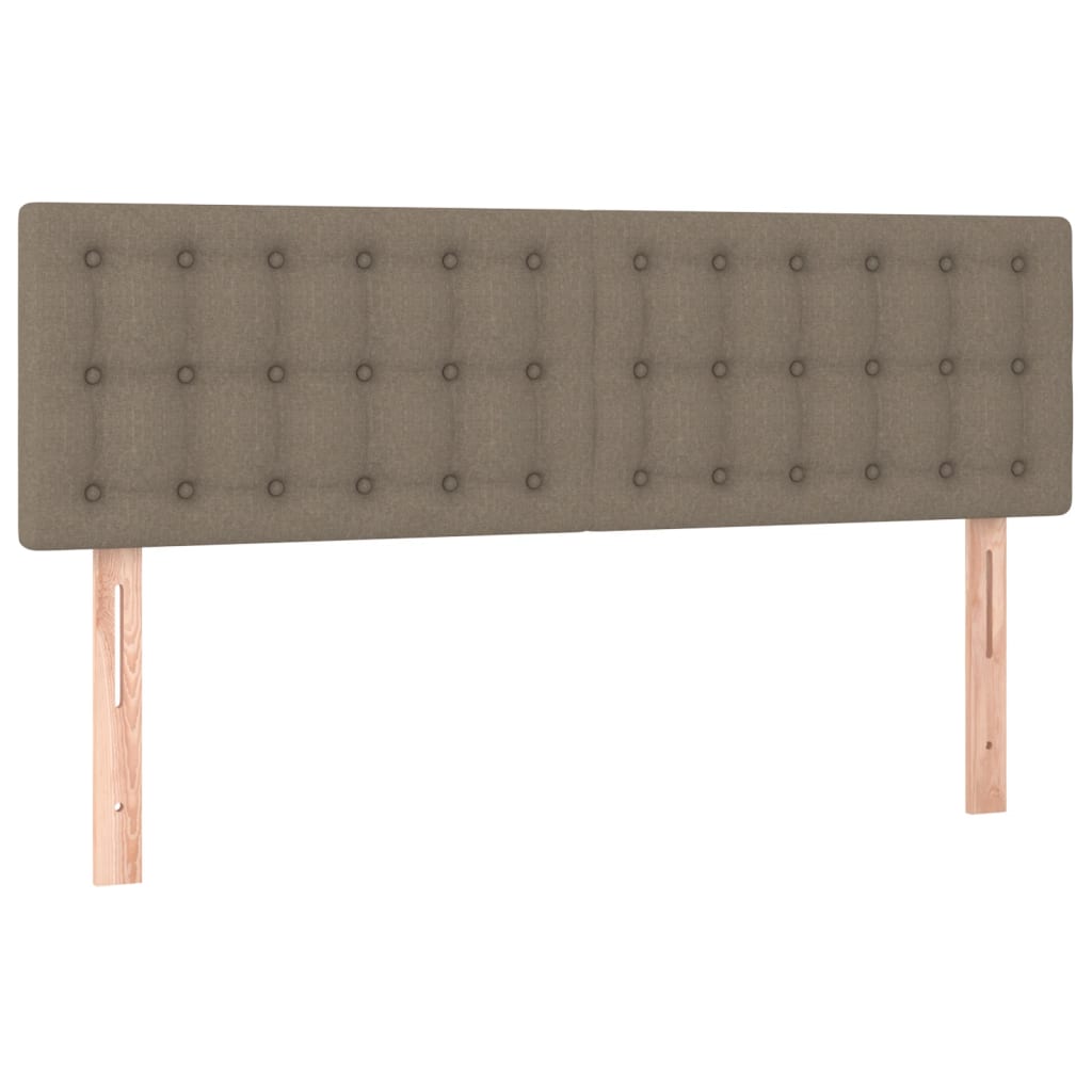 Hoofdborden 144x5x78/88 cm stof taupe is nu te koop bij PeponiXL, paradijselijk wonen!