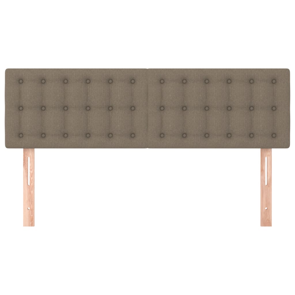 Hoofdborden 144x5x78/88 cm stof taupe is nu te koop bij PeponiXL, paradijselijk wonen!