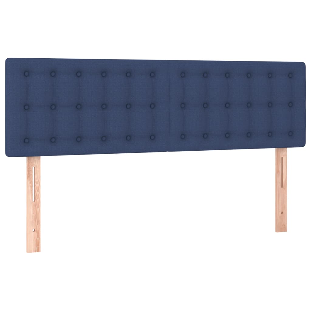 Hoofdborden 144x5x78/88 cm stof blauw is nu te koop bij PeponiXL, paradijselijk wonen!