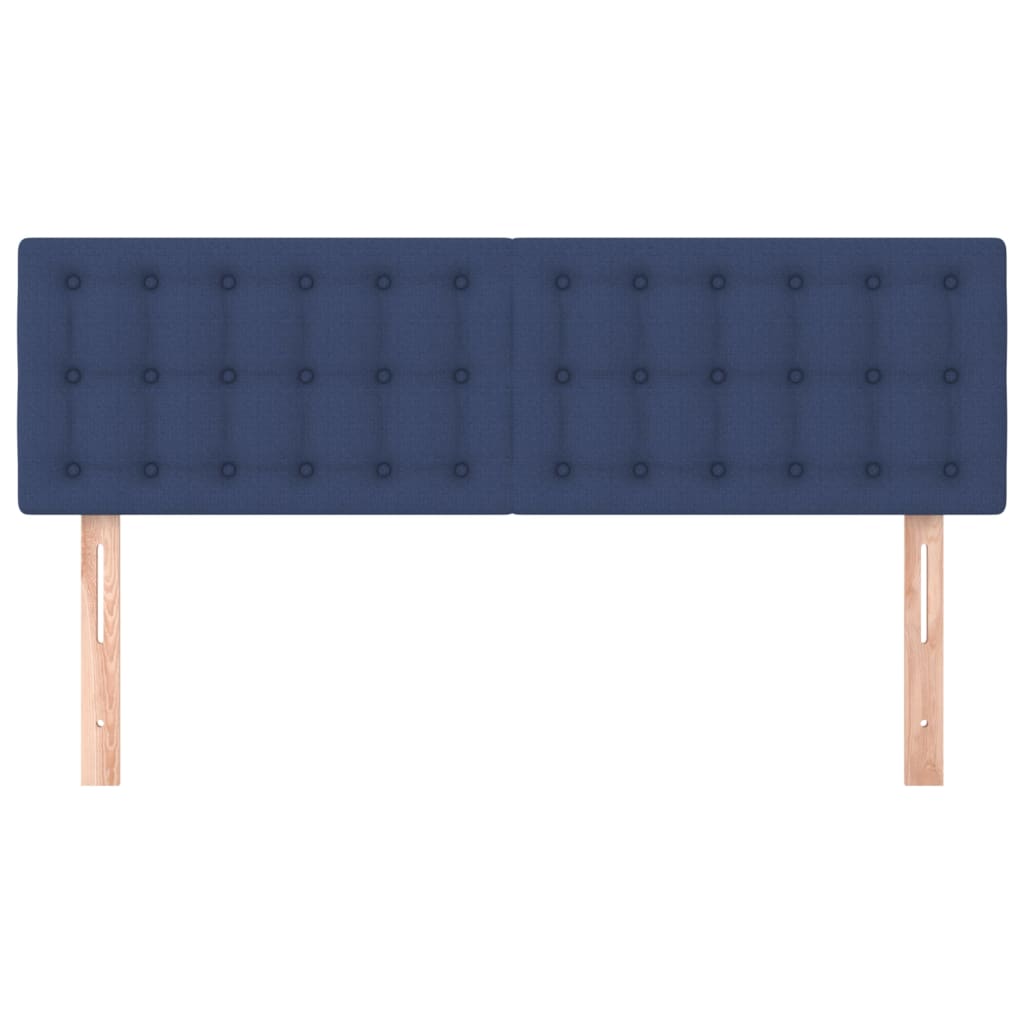 Hoofdborden 144x5x78/88 cm stof blauw is nu te koop bij PeponiXL, paradijselijk wonen!
