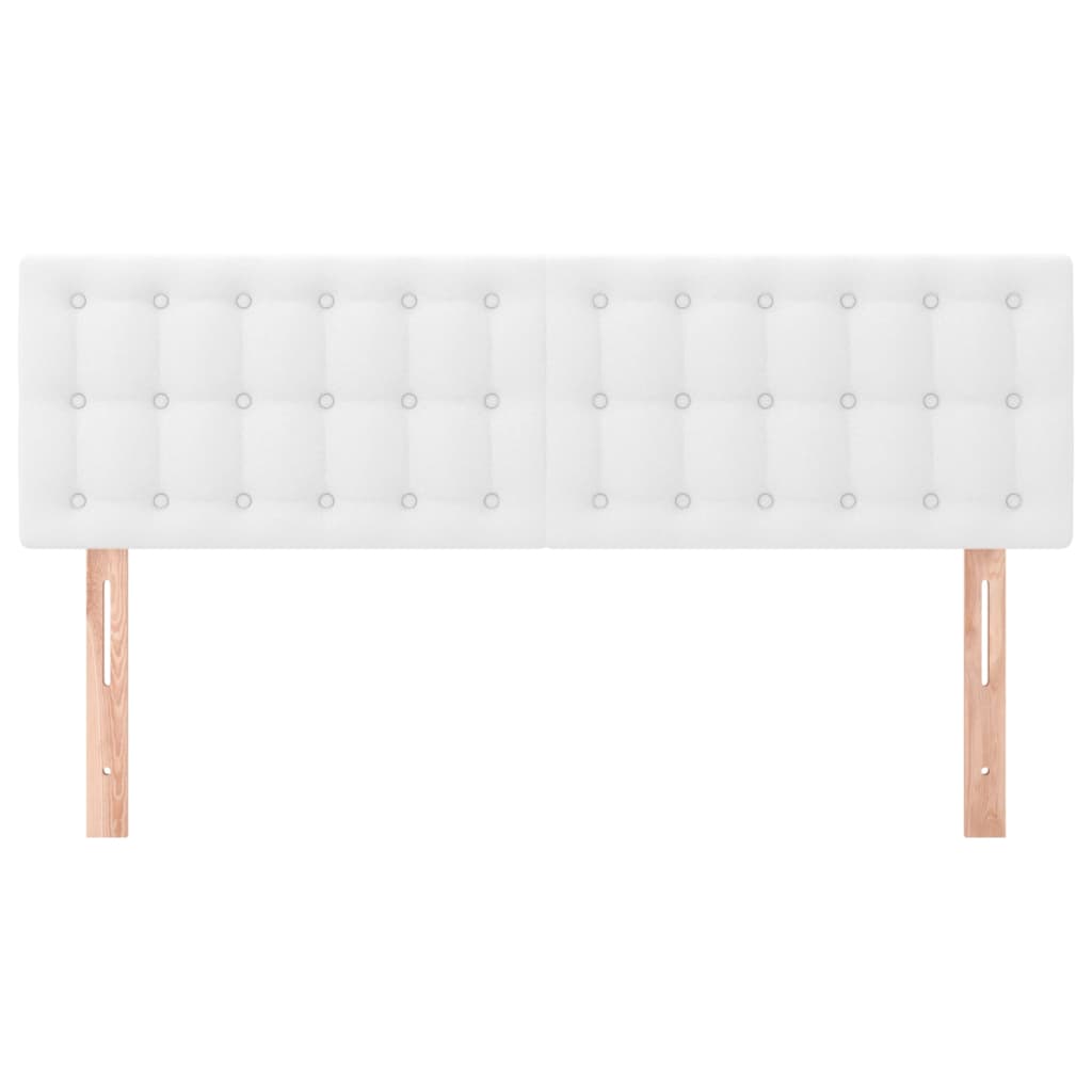 Hoofdborden 144x5x78/88 cm kunstleer wit is nu te koop bij PeponiXL, paradijselijk wonen!