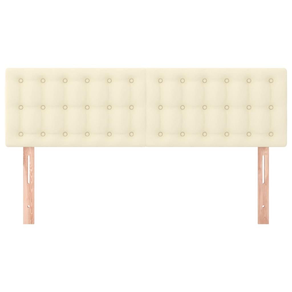 Hoofdborden 144x5x78/88 cm kunstleer crèmekleurig is nu te koop bij PeponiXL, paradijselijk wonen!