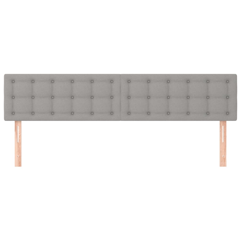 Hoofdborden 160x5x78/88 cm stof lichtgrijs is nu te koop bij PeponiXL, paradijselijk wonen!