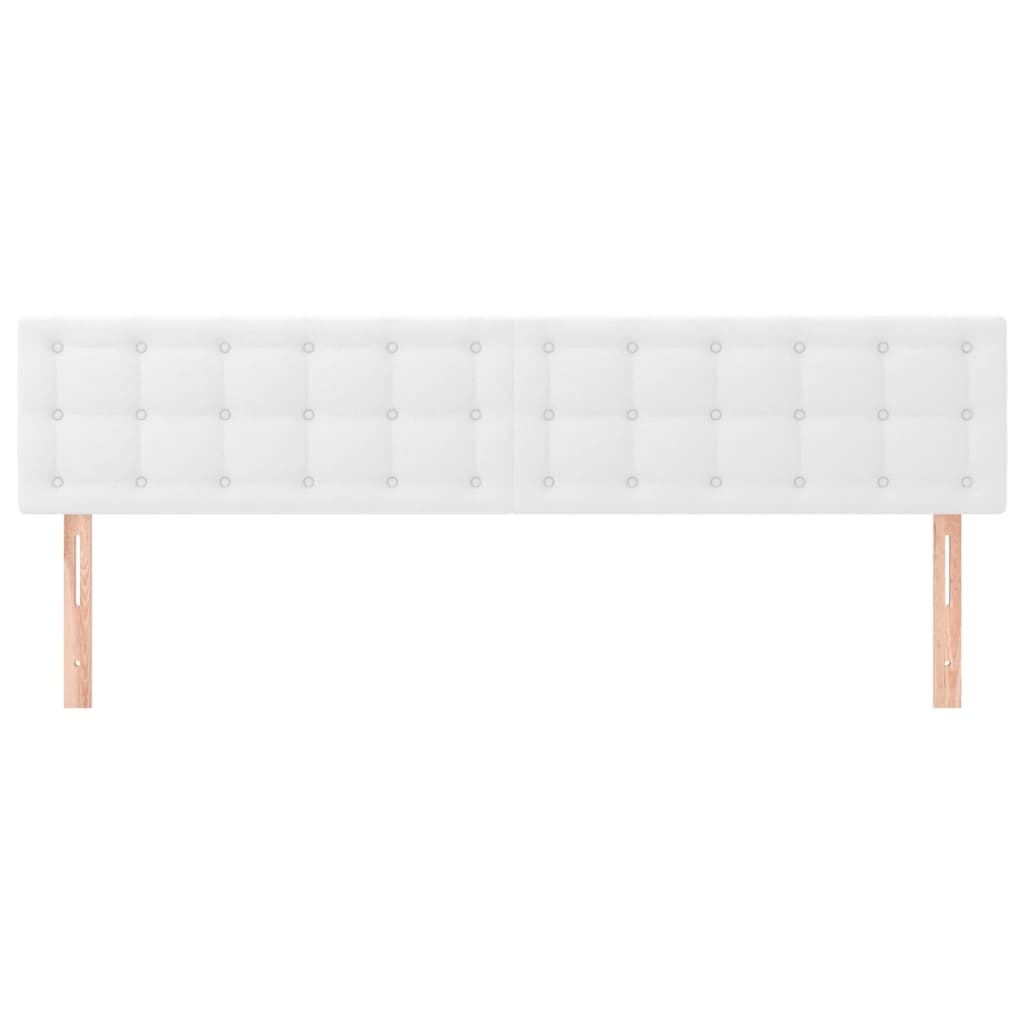 Hoofdborden 160x5x78/88 cm kunstleer wit is nu te koop bij PeponiXL, paradijselijk wonen!
