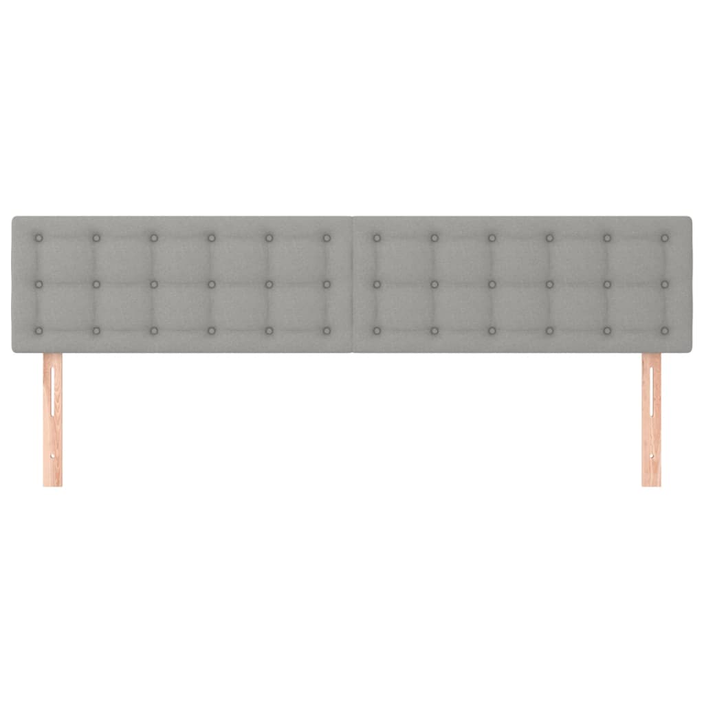 Hoofdborden 180x5x78/88 cm stof lichtgrijs is nu te koop bij PeponiXL, paradijselijk wonen!