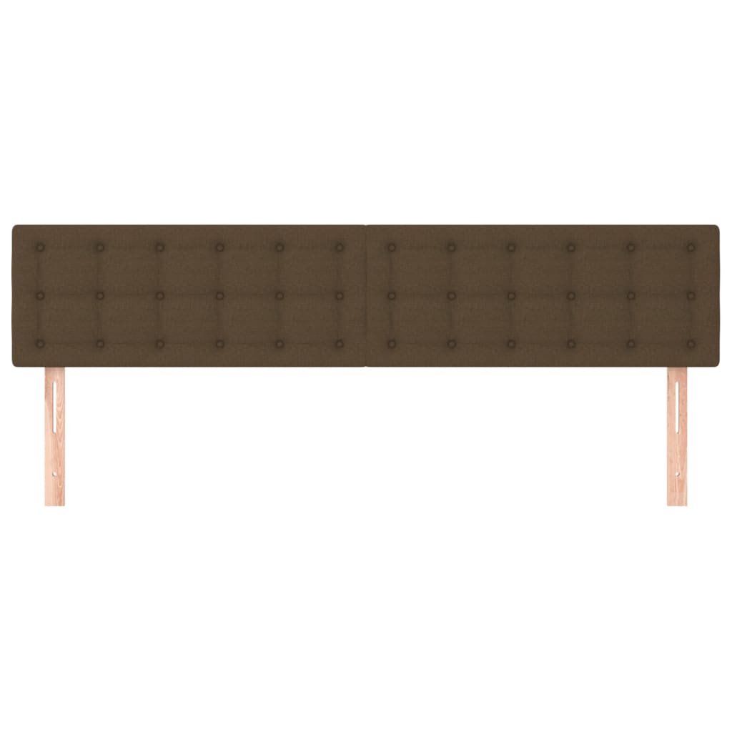 Hoofdborden 180x5x78/88 cm stof donkerbruin is nu te koop bij PeponiXL, paradijselijk wonen!