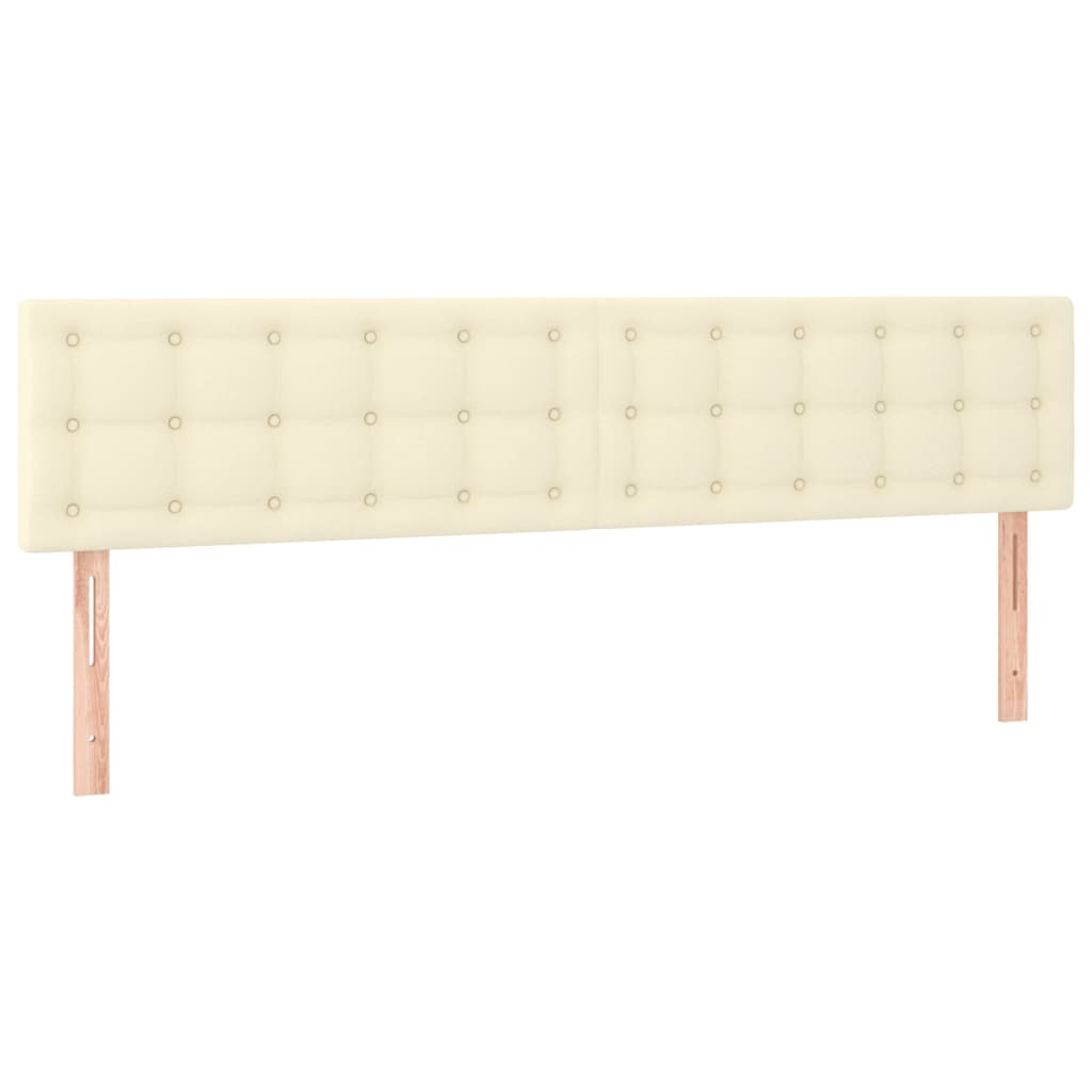 Hoofdborden 180x5x78/88 cm kunstleer crèmekleurig is nu te koop bij PeponiXL, paradijselijk wonen!