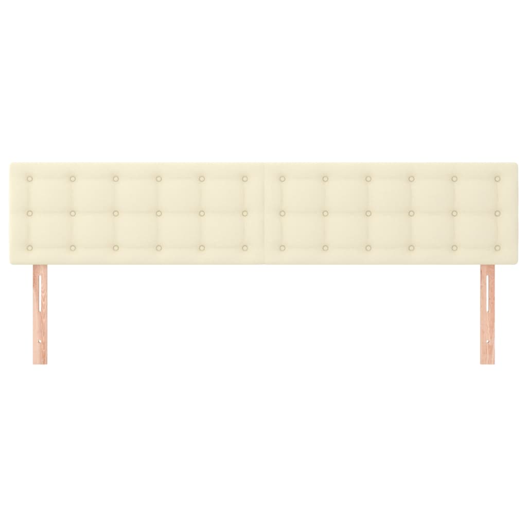 Hoofdborden 180x5x78/88 cm kunstleer crèmekleurig is nu te koop bij PeponiXL, paradijselijk wonen!