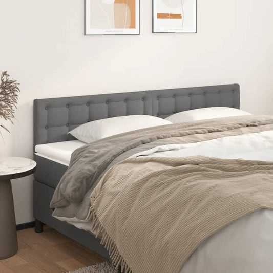 Hoofdborden 180x5x78/88 cm kunstleer grijs is nu te koop bij PeponiXL, paradijselijk wonen!