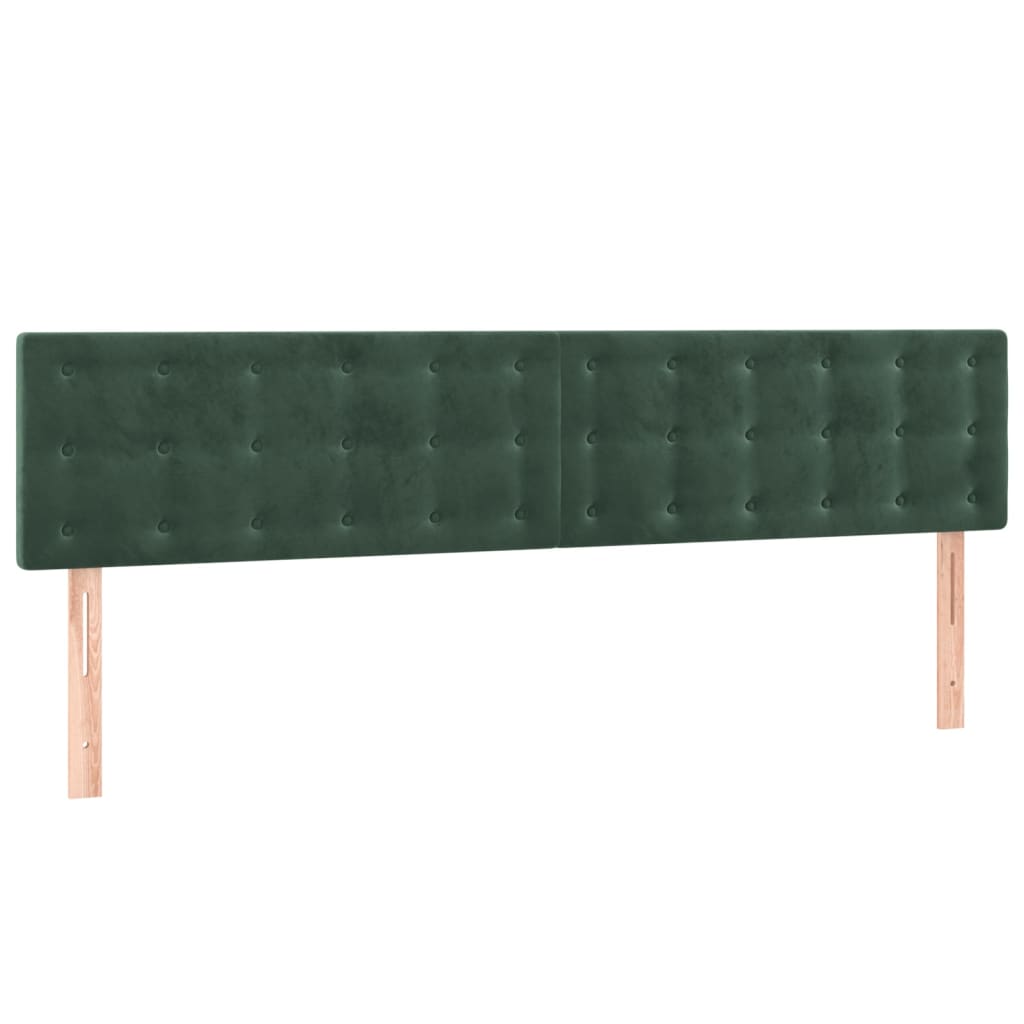 Hoofdborden 180x5x78/88 cm fluweel donkergroen is nu te koop bij PeponiXL, paradijselijk wonen!