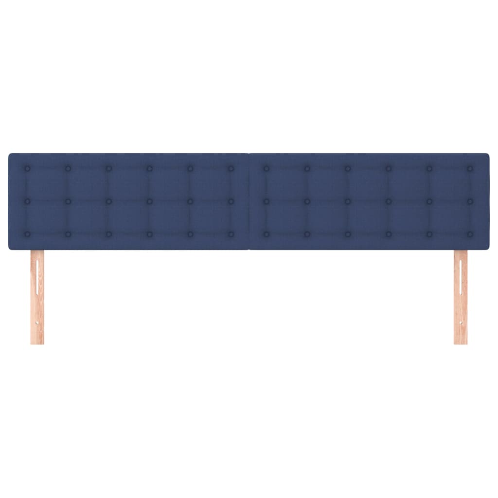 Hoofdborden 200x5x78/88 cm stof blauw is nu te koop bij PeponiXL, paradijselijk wonen!