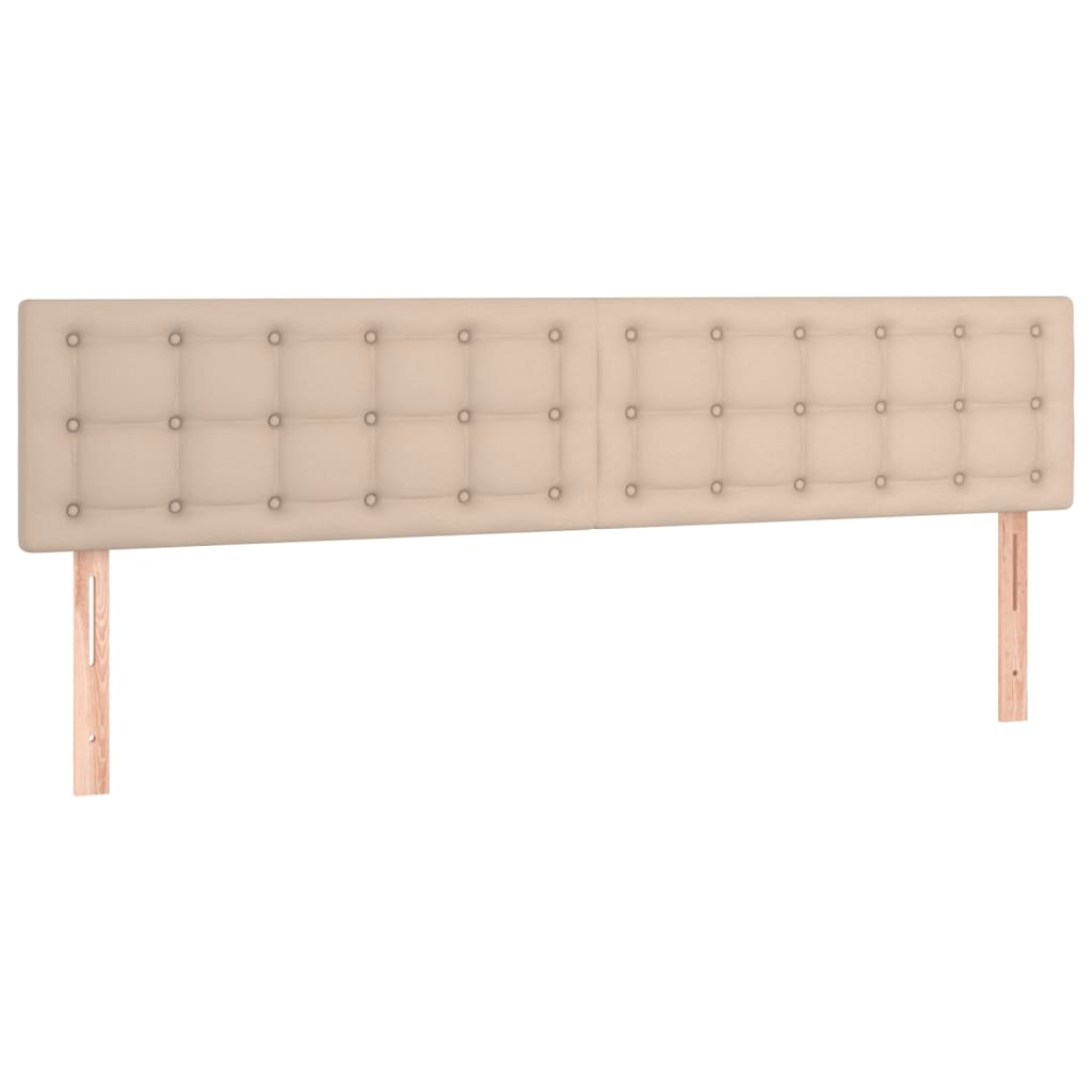 Hoofdborden 200x5x78/88 cm kunstleer cappuccinokleurig is nu te koop bij PeponiXL, paradijselijk wonen!
