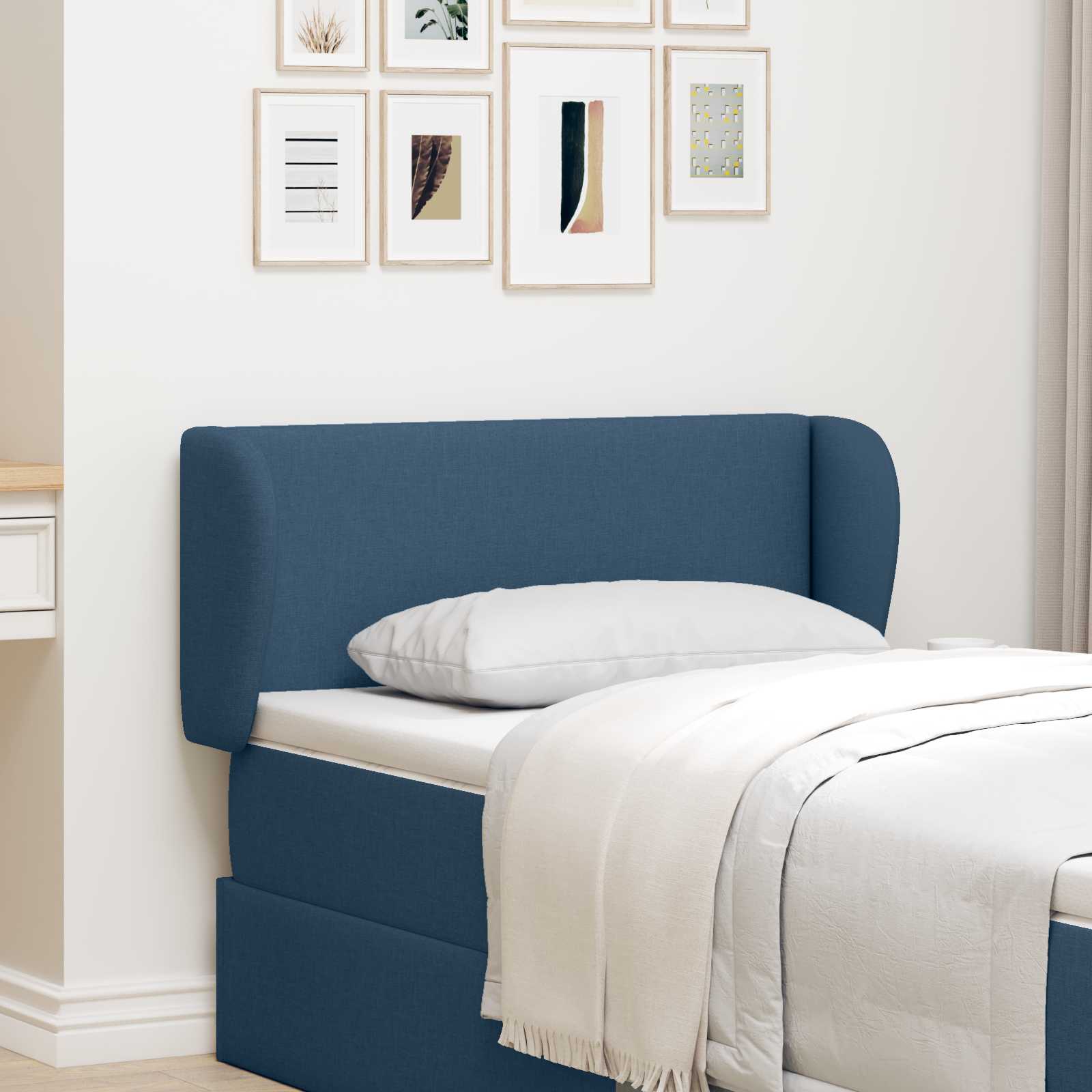 Hoofdbord oor Blauw 40 x 23 x 6 cm Stof is nu te koop bij PeponiXL, paradijselijk wonen!