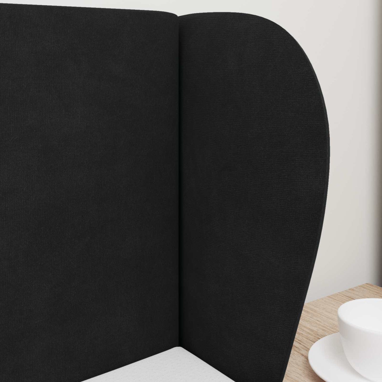 Hoofdbord oor Zwart 40 x 23 x 6 cm Fluweel is nu te koop bij PeponiXL, paradijselijk wonen!