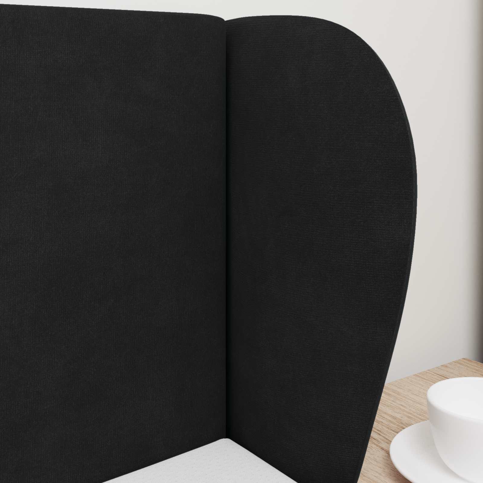 Hoofdbord oor Zwart 40 x 23 x 6 cm Fluweel is nu te koop bij PeponiXL, paradijselijk wonen!
