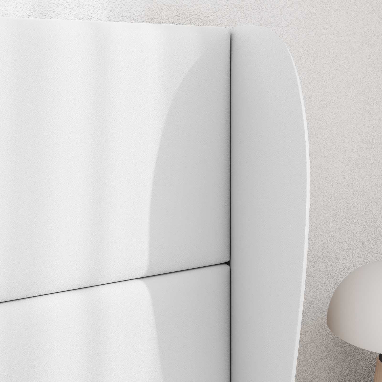 Hoofdbord oor Wit 80 x 23 x 6 cm PVC is nu te koop bij PeponiXL, paradijselijk wonen!