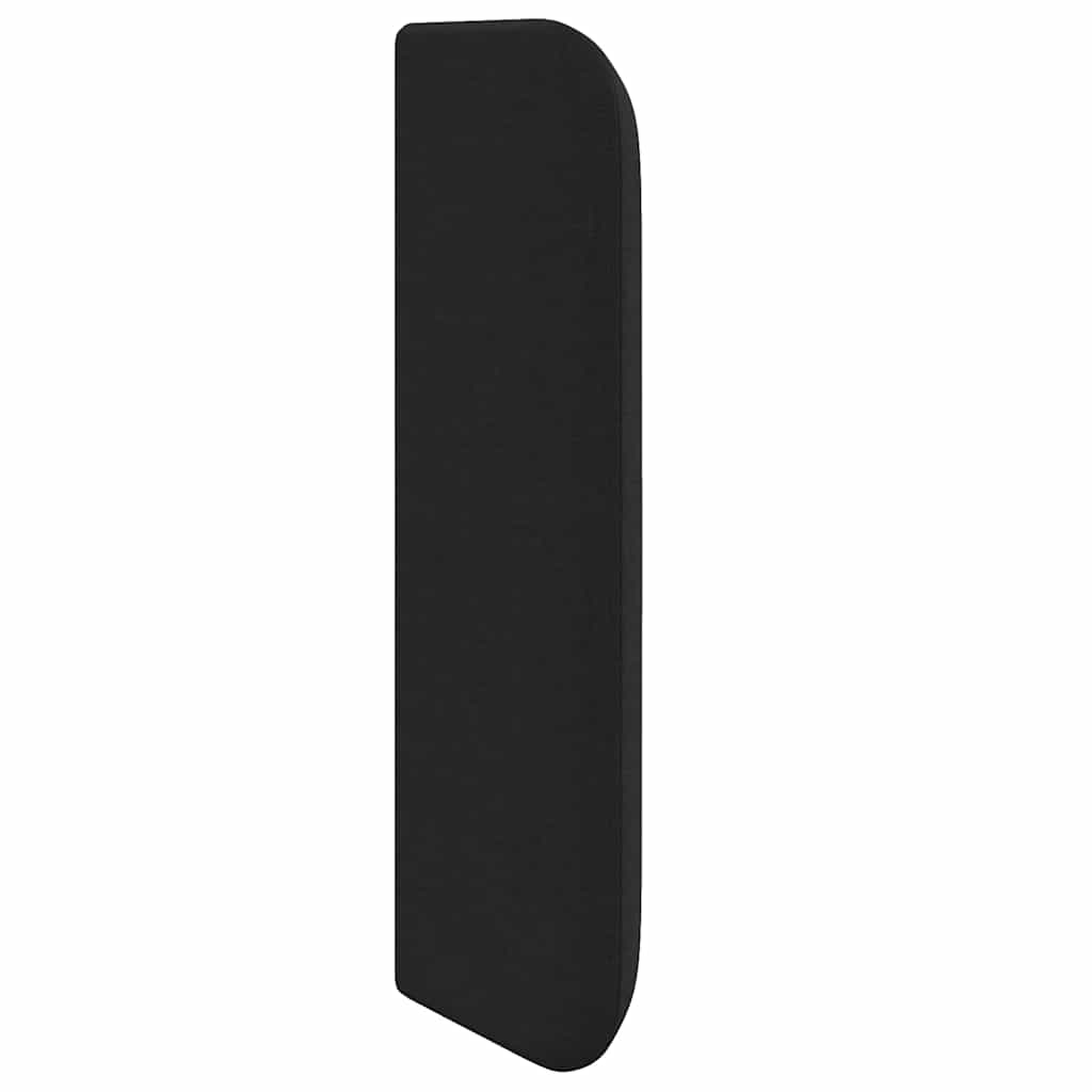 Hoofdbord met hoofdeinde Zwart 40.5 x 4 x 40.5 cm Stof