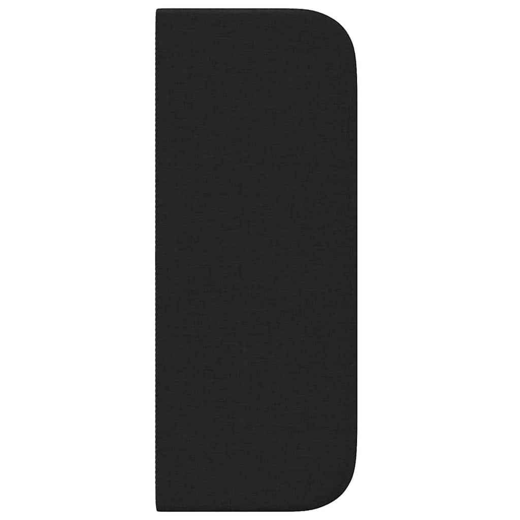 Hoofdbord met hoofdeinde Zwart 40.5 x 4 x 40.5 cm Stof