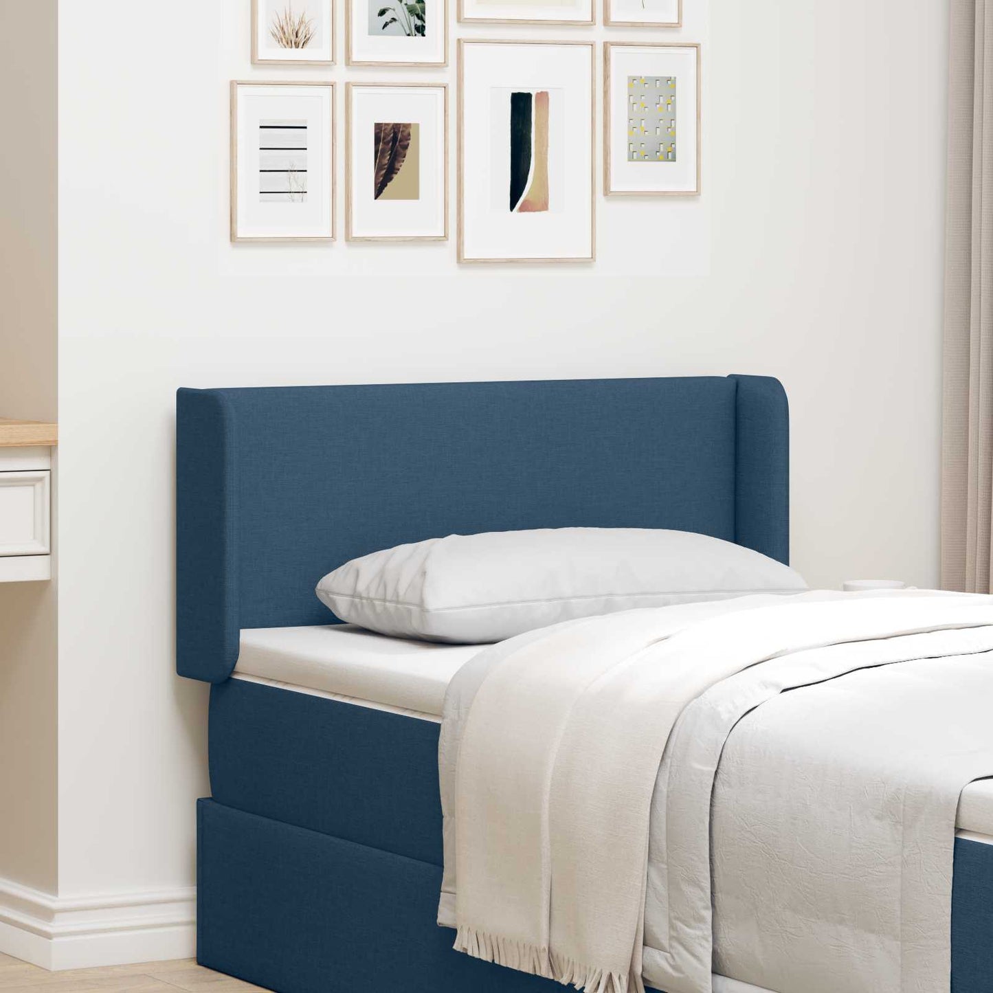 Hoofdbord oor Blauw 40,5 x 40,5 x 4 cm Stof is nu te koop bij PeponiXL, paradijselijk wonen!