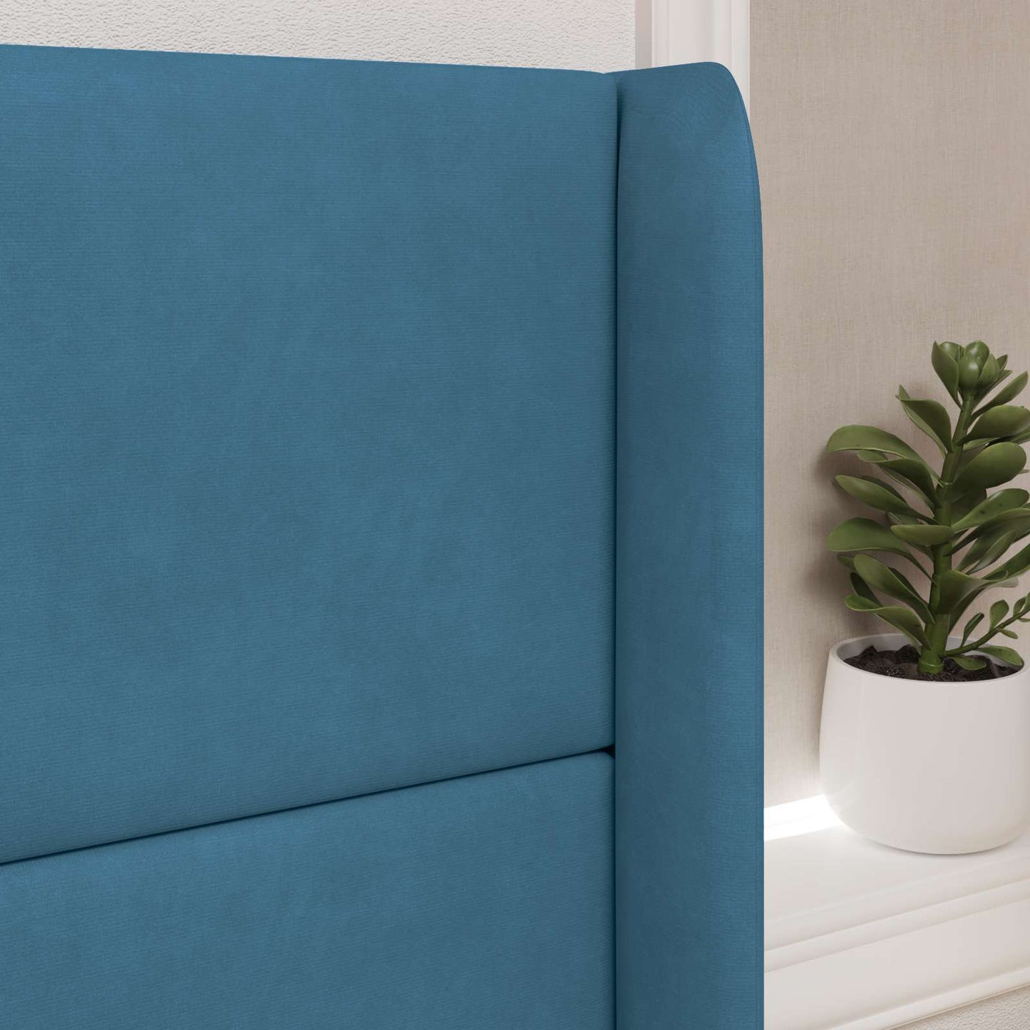 Hoofdbord oor Blauw 80 x 16 x 4 cm Fluweel is nu te koop bij PeponiXL, paradijselijk wonen!