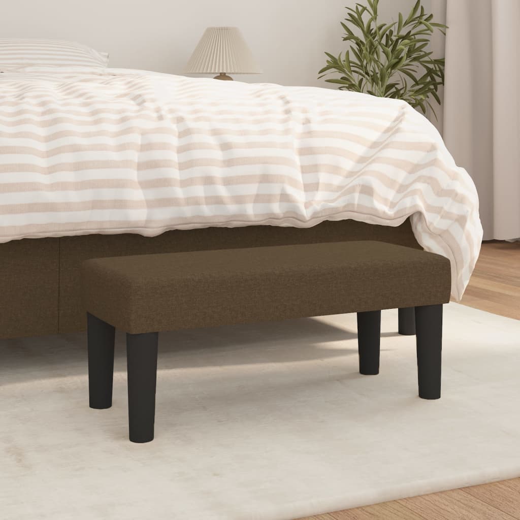 Bankje 70x30x30 cm stof bruin is nu te koop bij PeponiXL, paradijselijk wonen!