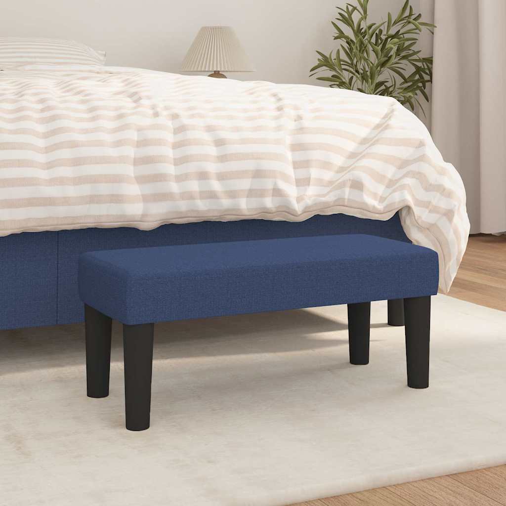 Bankje 70x30x30 cm stof blauw is nu te koop bij PeponiXL, paradijselijk wonen!