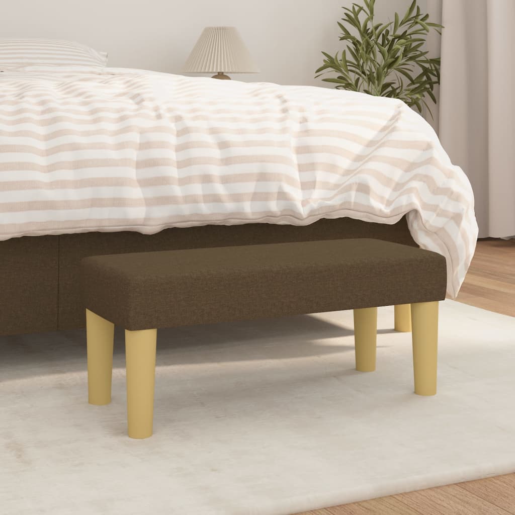 Bankje 70x30x30 cm stof bruin is nu te koop bij PeponiXL, paradijselijk wonen!