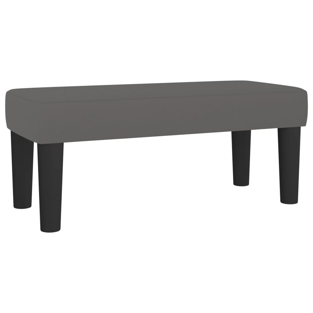 Bankje 70x30x30 cm kunstleer grijs is nu te koop bij PeponiXL, paradijselijk wonen!