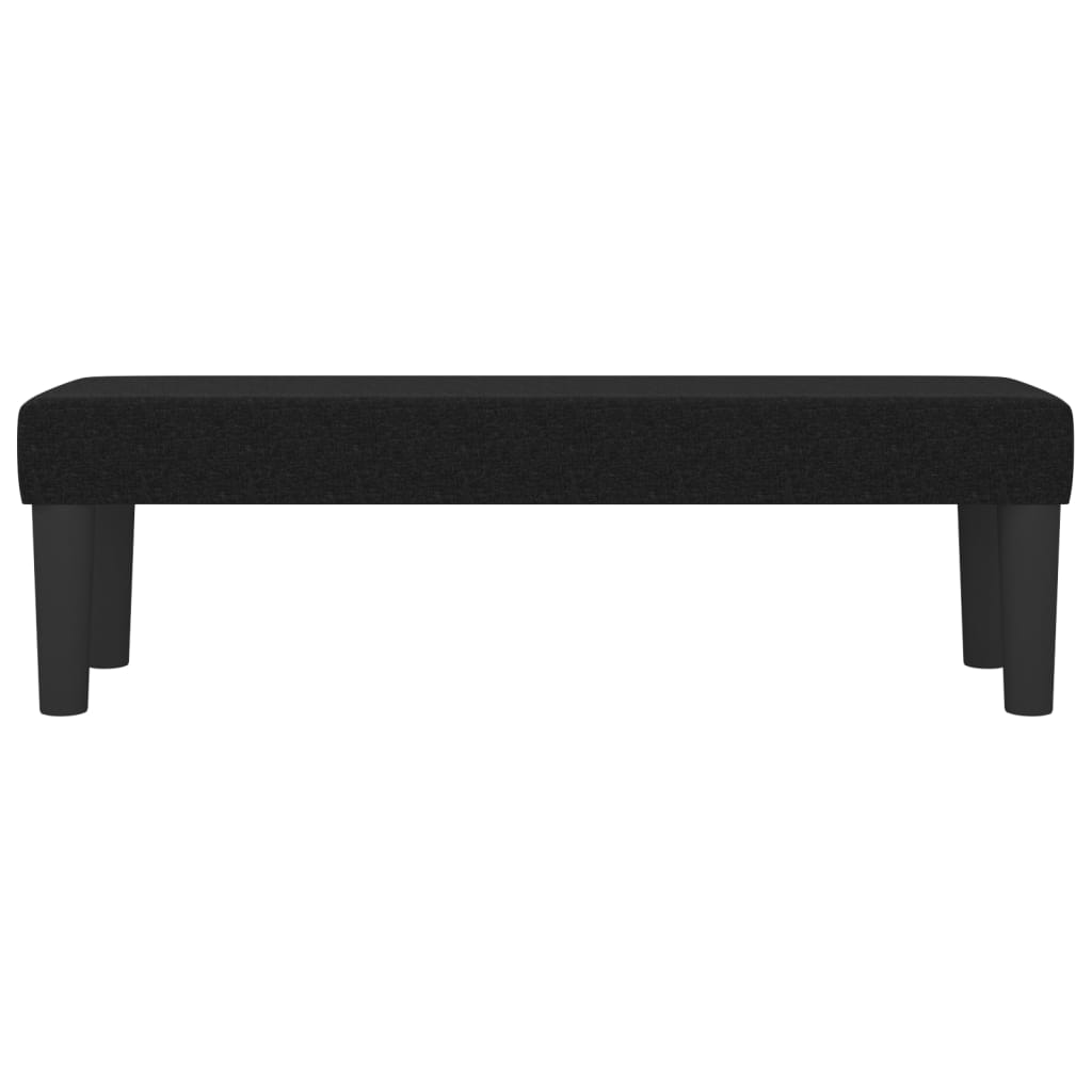 Bankje 100x30x30 cm stof zwart is nu te koop bij PeponiXL, paradijselijk wonen!