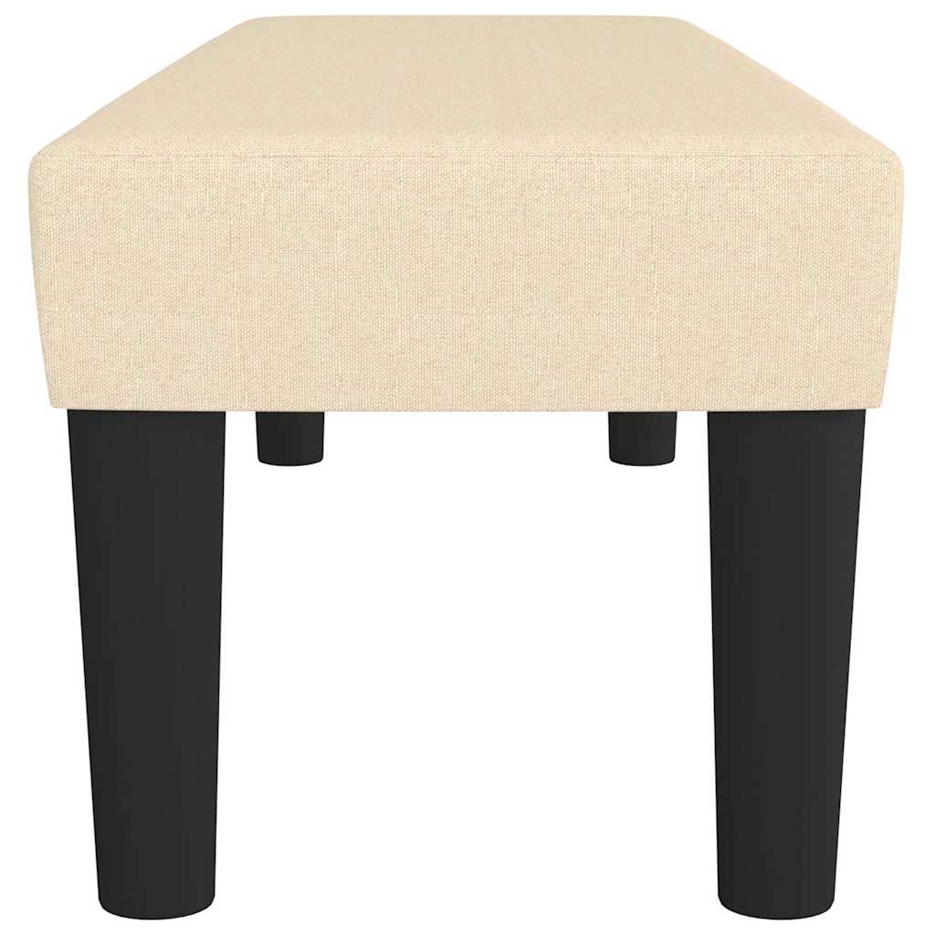 Bankje 100x30x30 cm stof crèmekleurig is nu te koop bij PeponiXL, paradijselijk wonen!