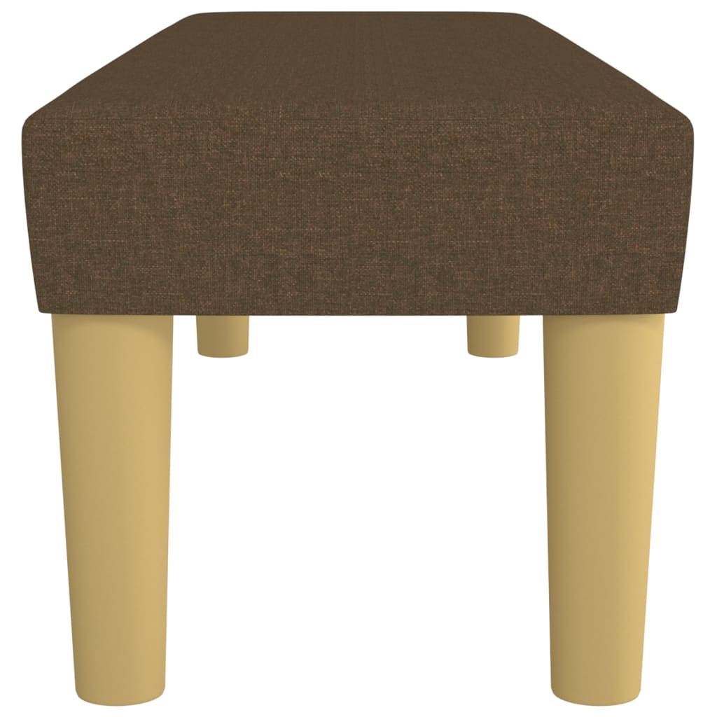 Bankje 100x30x30 cm stof donkerbruin is nu te koop bij PeponiXL, paradijselijk wonen!