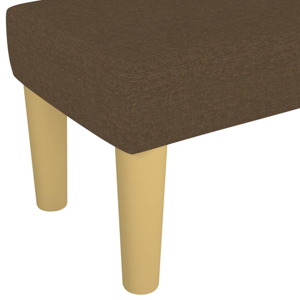 Bankje 100x30x30 cm stof donkerbruin is nu te koop bij PeponiXL, paradijselijk wonen!