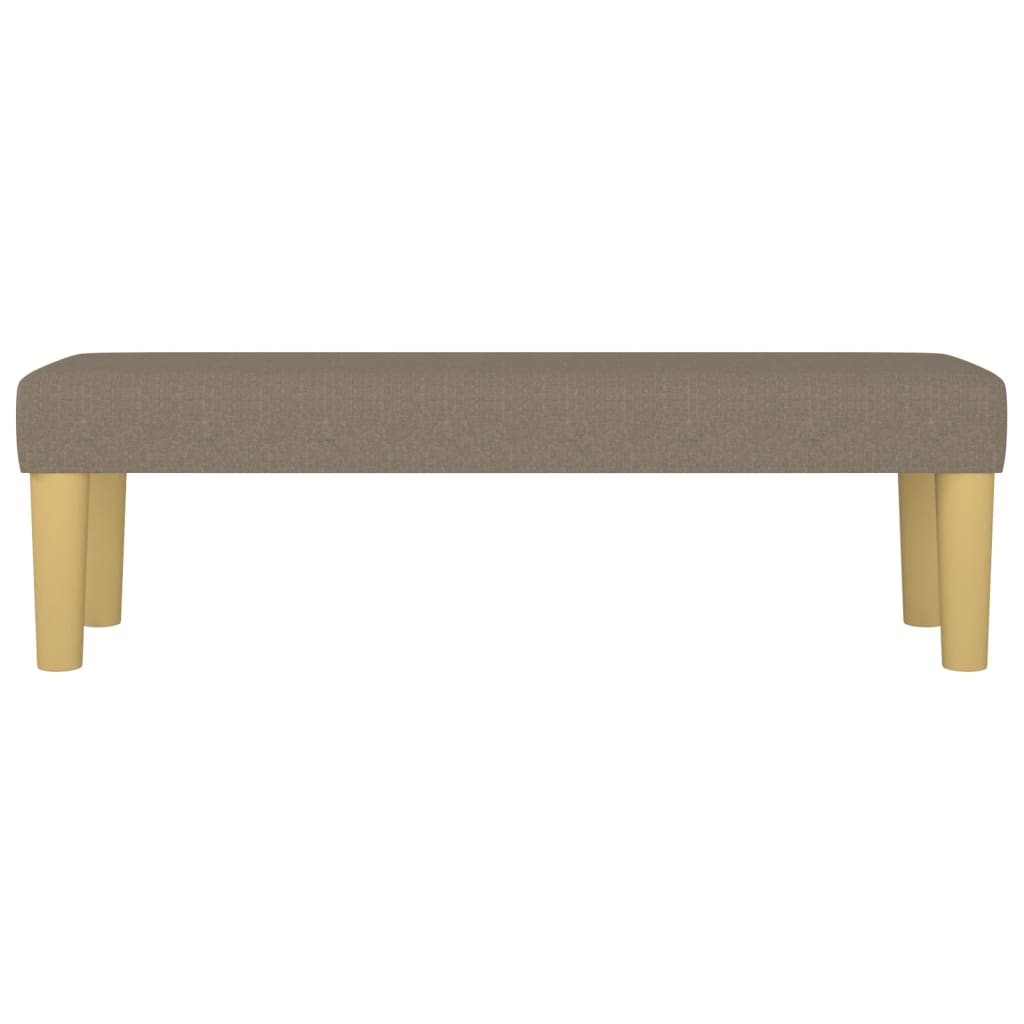 Bankje 100x30x30 cm stof taupe is nu te koop bij PeponiXL, paradijselijk wonen!