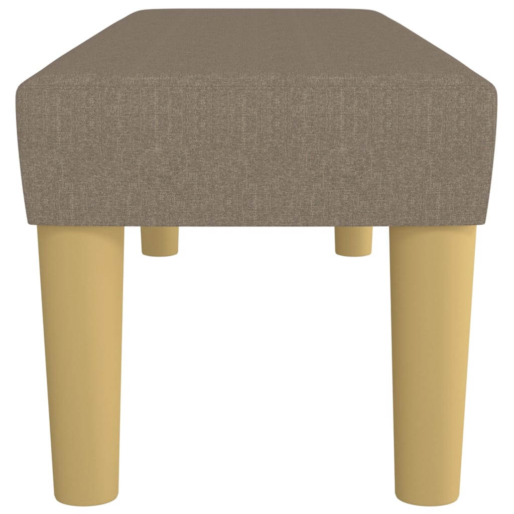Bankje 100x30x30 cm stof taupe is nu te koop bij PeponiXL, paradijselijk wonen!