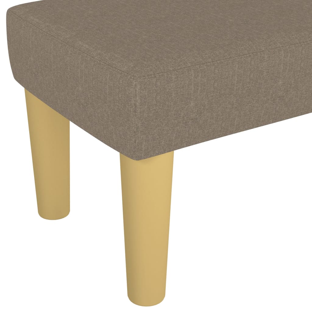 Bankje 100x30x30 cm stof taupe is nu te koop bij PeponiXL, paradijselijk wonen!