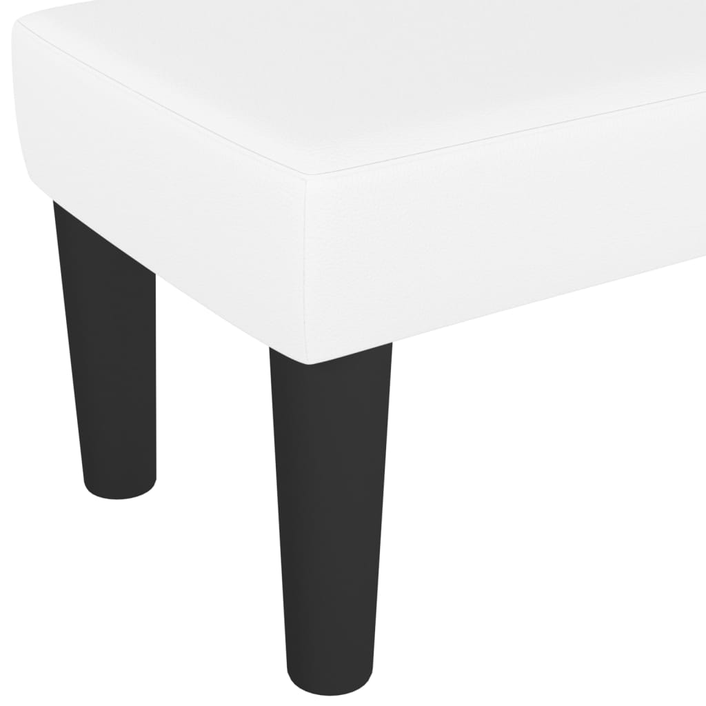Bankje 100x30x30 cm kunstleer wit is nu te koop bij PeponiXL, paradijselijk wonen!