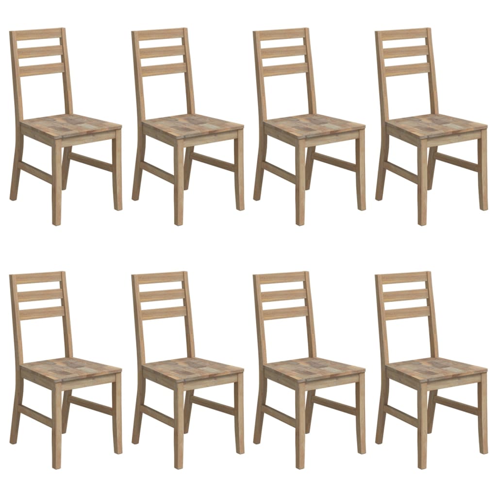 Eetkamerstoelen 8 st massief acaciahout is nu te koop bij PeponiXL, paradijselijk wonen!