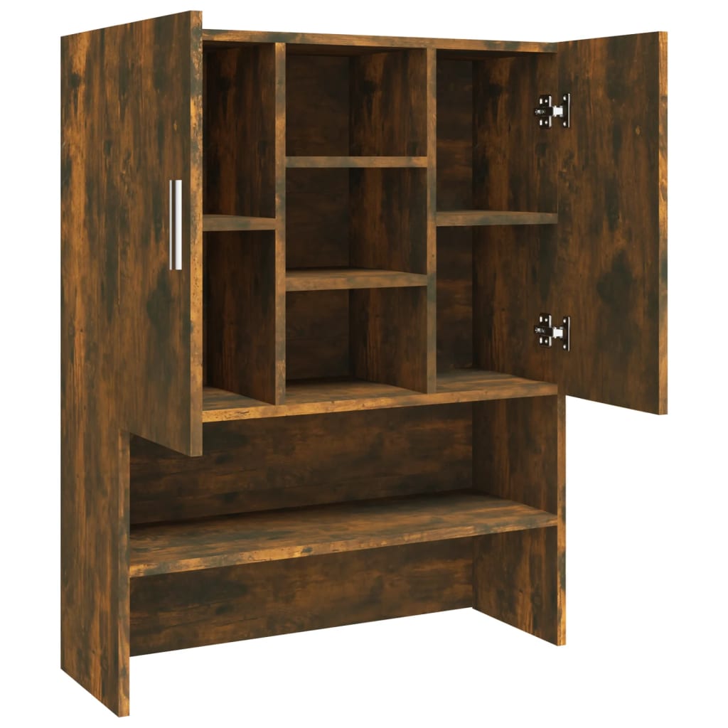 Wasmachinekast bewerkt hout gerookt eikenkleurig is nu te koop bij PeponiXL, paradijselijk wonen!